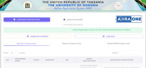 UDOM 2024 Undergraduate Online Application Process